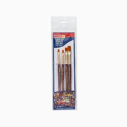 SYNTHETIC GOLD BRUSHES FLAT Series 67 Size 1,2,4,6 set of 4